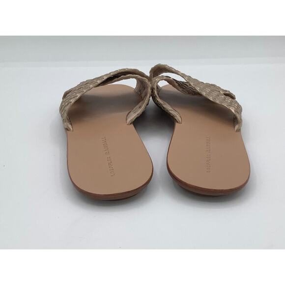 Loeffler Randall Size 9.5 Braided Gold Slides - Picture 4 of 5